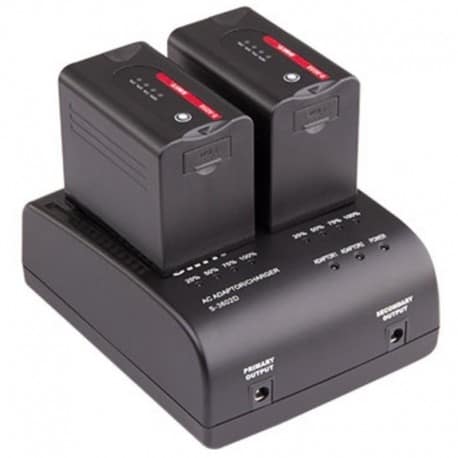 S-3602U Chargeur simultané 2 batteries type Panaonsonic CGA Swit