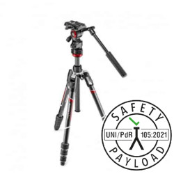 MVKBFRTC-LIVE Befree Live carbone M-Lock + rotule fluide Manfrotto
