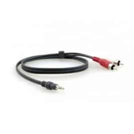 Adaptateur audio stéréo jack 3,5mm/2RCA femelle-mâle - 0.3m Kramer