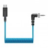 CL 35 USB-C - Câble spiralé TRS vers USB-C de 3,5 mm