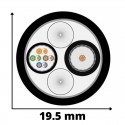 Cordon BNC-BNC/RJ45-RJ45 -  20m PBS