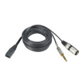 Broadcast stereo headset with dynamic boom microphone Audiotechnica