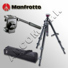 Kit fluid head 128RC + tripod 755BK + bag Max.4 Kg Aluminum Tripod System