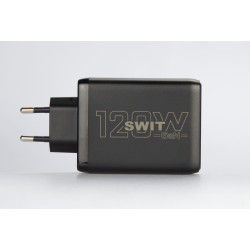 UC-2120E 120W 2xUSB-C and 2xUSB-A Simultaneous PD-compatible GaN Charger (EU) Swit