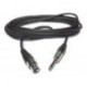XLR Femelle - Jack mono 6.35 10mètres