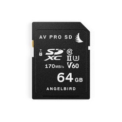 SD Card AV PRO UHS-II 64Go V60 Angelbird