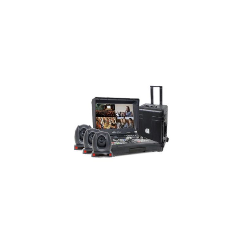 Kit switcher, camera control, 3x PTC-140T and protective enclosure DataVideo Kit switcher, camera control, 3x PTC-140T and protective enclosure DataVideo