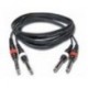 FL 22 1.5 - Cordon audio 2 Jack 6.5mm mono mâle vers 2 Jack 6.5mm mono mâle