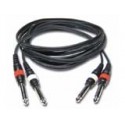 FL 22 3 - Cordon audio 2 Jack 6.5mm mono mâle vers 2 Jack 6.5mm mono mâle Audiophony