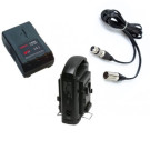 Kit 2 batteries V-Mount 95Wh et 1 chargeur double avec sortie XLR4 Swit