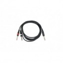 CL 36 1.5 - jack 6.35 stéréo male - 2x6.35 mono 1.5M Audiophony
