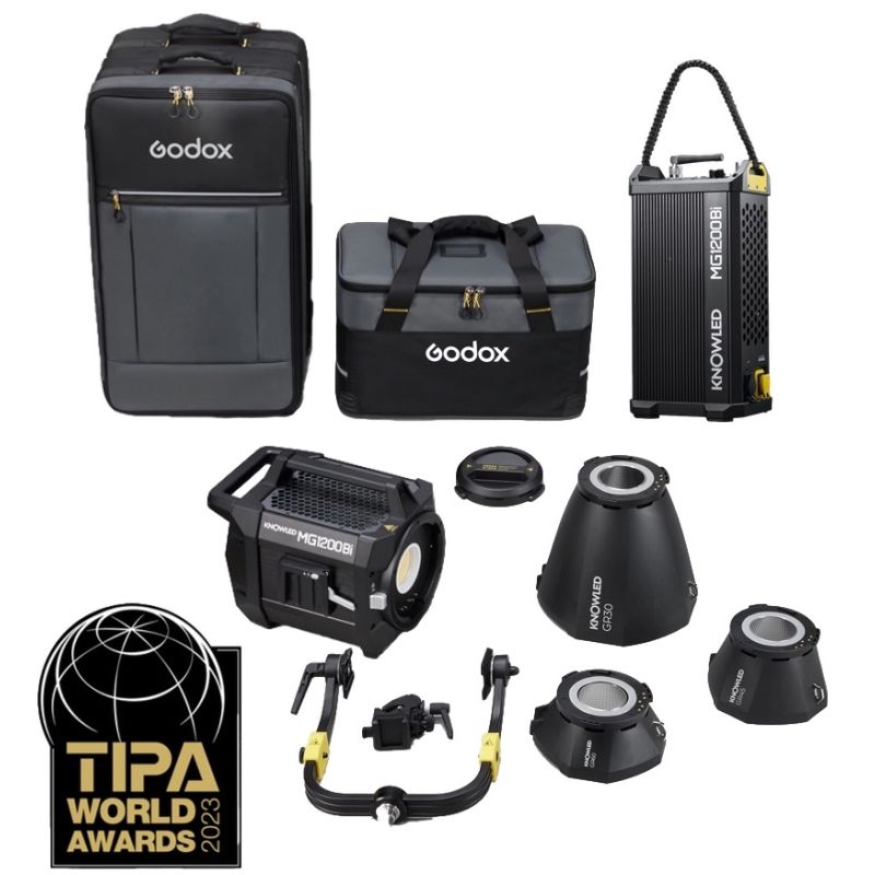 MG1200Bi kit Projecteur led Bicolor Knowled avec GR30 GR45 GR60 Godox MG1200Bi kit Projecteur led Bicolor Knowled avec GR30 GR45 GR60 Godox