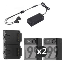 Pack 2 Omni-99S avec chargeur compact et platine KA-M20S Swit