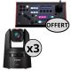 3x CR-N500 (tourelles noires) + 1x RC-SK5 (pupitre offert)
