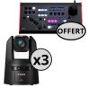 3x CR-N500 (tourelles noires) + 1x RC-SK5 (pupitre offert)