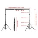 BS901A Support de fond studio max 3m de large E-Image