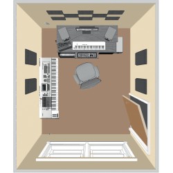 LONDON-8-N - Kits Complets - Pièce 9m2 - noir PRIMACOUSTIC