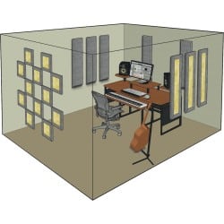 LONDON-10-G - Kits Complets - Pièce 11m2 - gris PRIMACOUSTIC