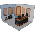 BROAD3-24X48-B - Broadband - 4 panneaux 3" biseau - beige PRIMACOUSTIC