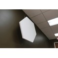 PAINT-HEXUS-48 - Paintable Plafond - 2 panneaux hexagonaux 120 cm PRIMACOUSTIC