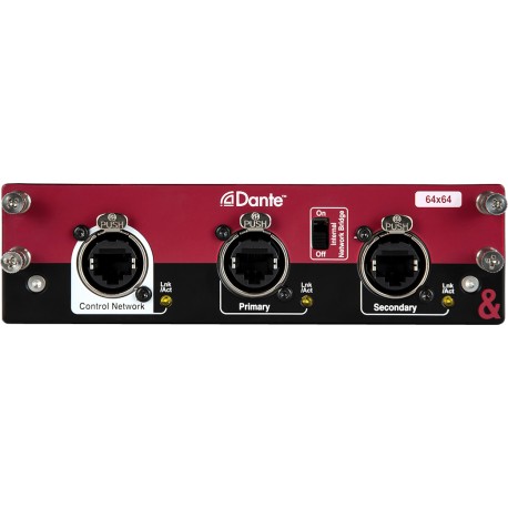Cartes optionnelles - Carte réseau audio Dante 64x64 ALLEN & HEATH