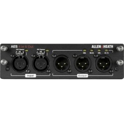 Cartes optionnelles - AES3 4 entrées 6 sorties ALLEN & HEATH