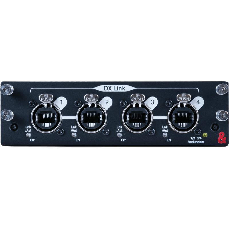 Cartes optionnelles - 4 ports DX 128 entrées, 64 sorties ALLEN & HEATH Cartes optionnelles - 4 ports DX 128 entrées, 64 sorties ALLEN & HEATH