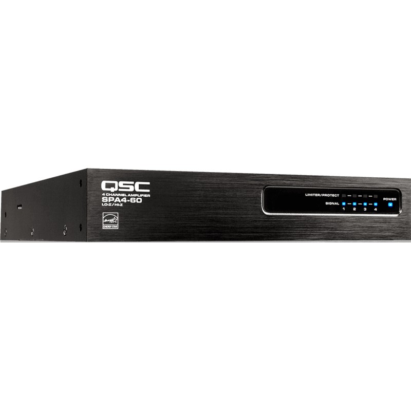 SPA - Ampli 4x 60W/8Ohms 250W/100V Energy Star QSC SYSTEMS SPA - Ampli 4x 60W/8Ohms 250W/100V Energy Star QSC SYSTEMS