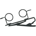 RK183T2 - Pince Micro Cravate - Double Pour MX Et WL100 SHURE