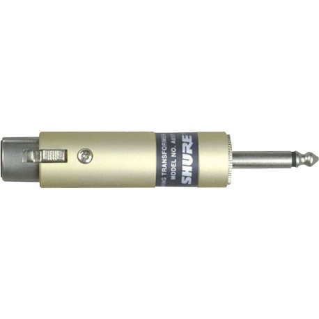 A85F - Transfo XLR fem In - Jack mâle Out SHURE