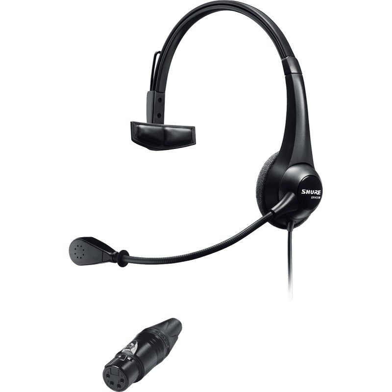 BRH31M-NXLR4F - Micro casque léger intercom un écouteur SHURE BRH31M-NXLR4F - Micro casque léger intercom un écouteur SHURE