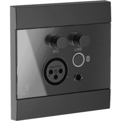 WP225-B - ARES - Contrôleur/récepteur mural - mic/line/BT - noir AUDAC
