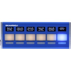 Panneau Auxiliaire 6 Poussoirs - QUICK-BAR-V1 SKAARHOJ