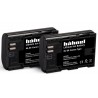 Pack 2 Batteries type LP-E6 1650mAh