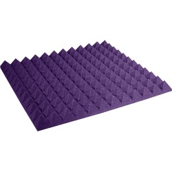 2PYR22PUR-HP - Studiofoam Pyramid 2x24x24" Mauve (boite de x12) AURALEX ACOUSTICS