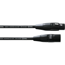 Symétrique Rean Silver - XLR mâle/XLR femelle - 10m noir CORDIAL