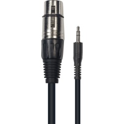 Mini-jack stéréo mâle - XLR fem. 3m YELLOW CABLE