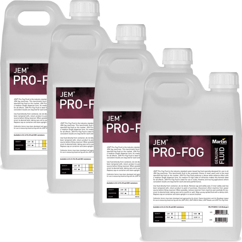 Liquide fumée 4x2,5 L MARTIN BY HARMAN Liquide fumée 4x2,5 L MARTIN BY HARMAN