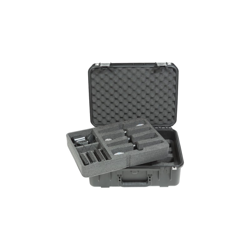 3I-1813-7WMC - Injection molded Case pour 8 Wireless Mic Systems. SKB 3I-1813-7WMC - Injection molded Case pour 8 Wireless Mic Systems. SKB