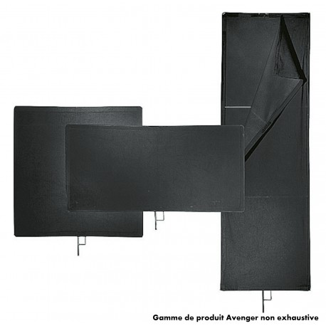 I1010 - Drapeau noir "meat axe"75x90cm Avenger
