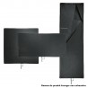 I1023 - Drapeau noir"cutter"102x102cm