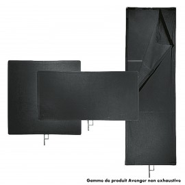 I1024 - Drapeau noir"cutter"120x120cm Avenger
