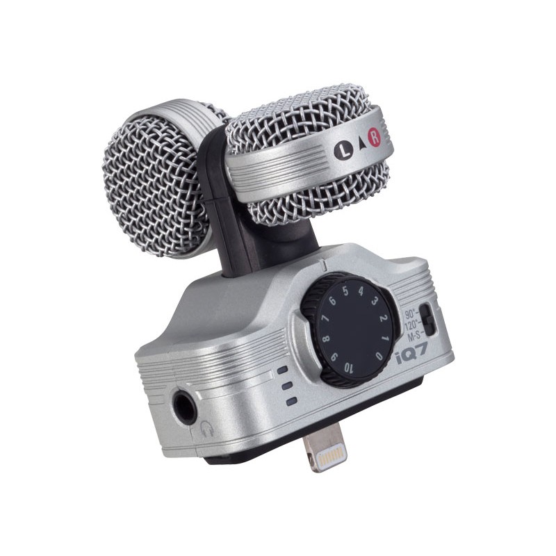 Microphone stéréo Mid-Side pour iOS iQ7 Zoom Microphone stéréo Mid-Side pour iOS iQ7 Zoom