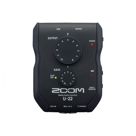 Interface audio 2 entrées / 2 sorties - USB 2.0  Zoom
